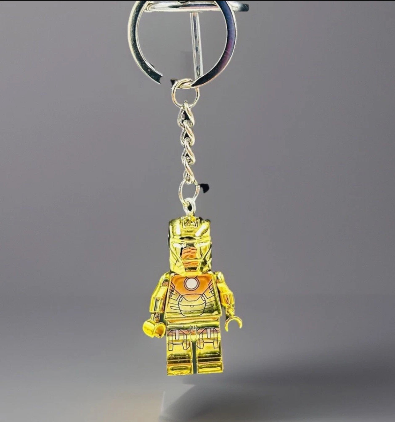 #0077-KC - Iron Man (Chrome Suit) Keychain