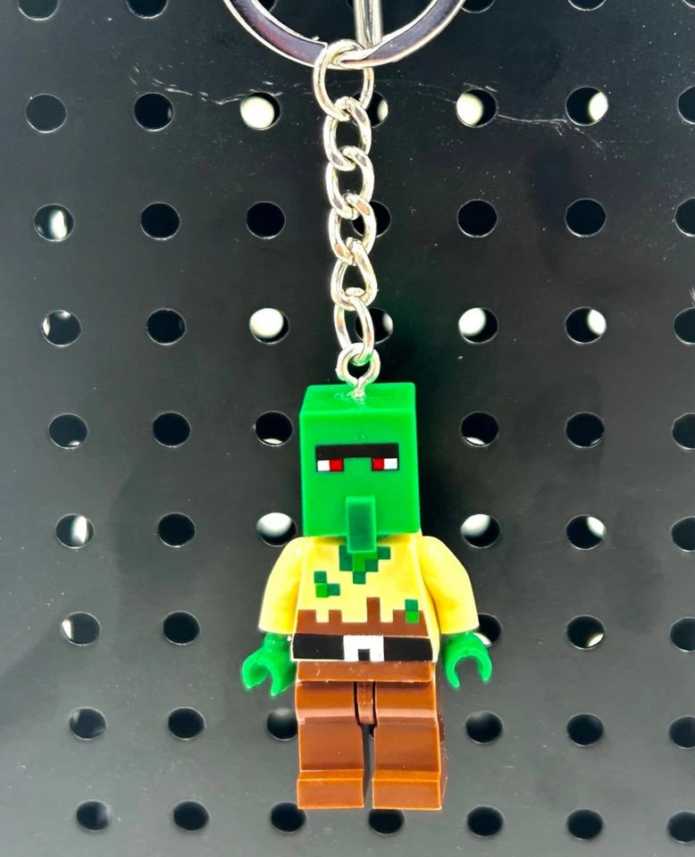 #0897-KC - Zombie Villager Keychain (Minecraft)