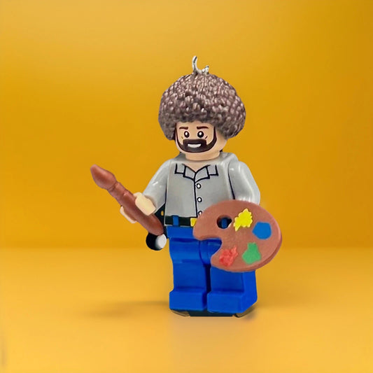 #0128-KC - Bob Ross Keychain