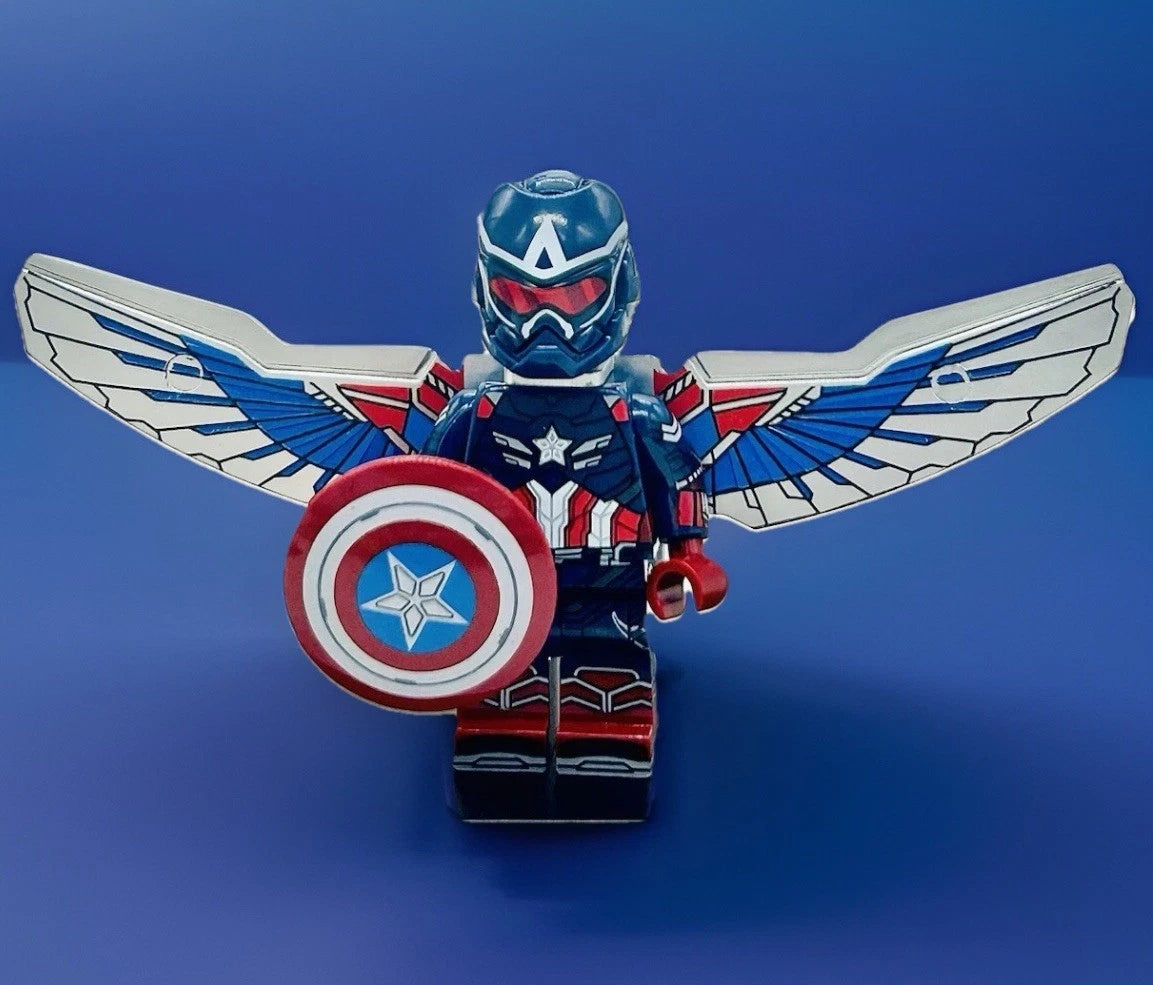 #0120 - Captain America Blue w/ Wings