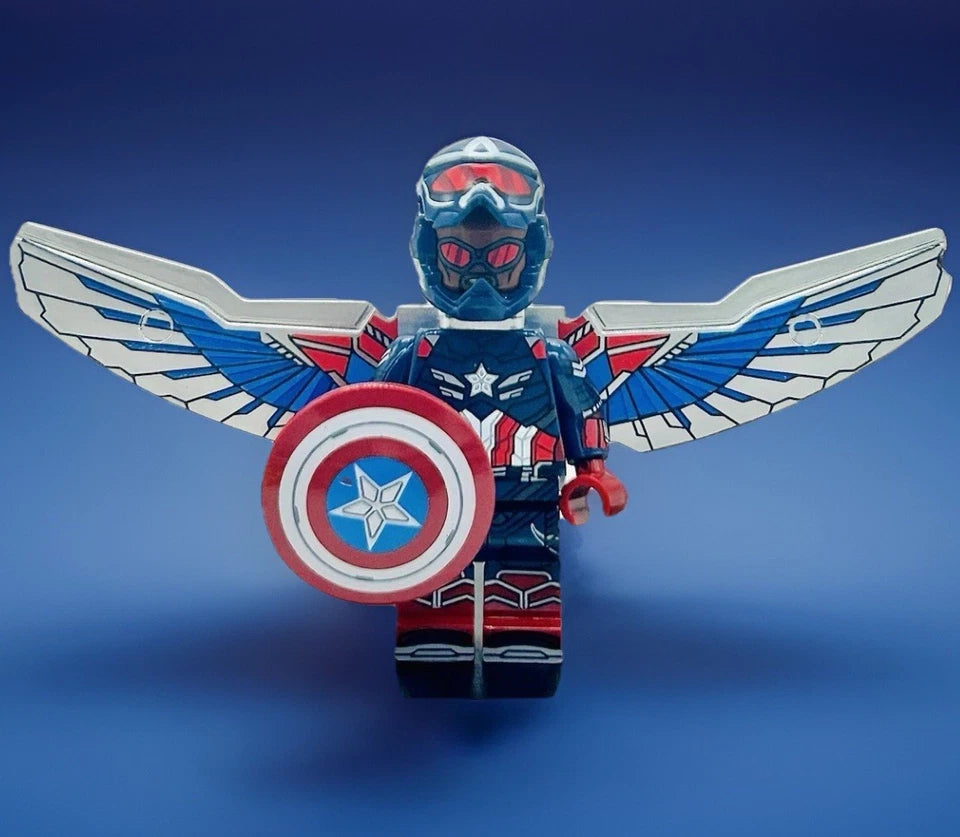 #0120 - Captain America Blue w/ Wings